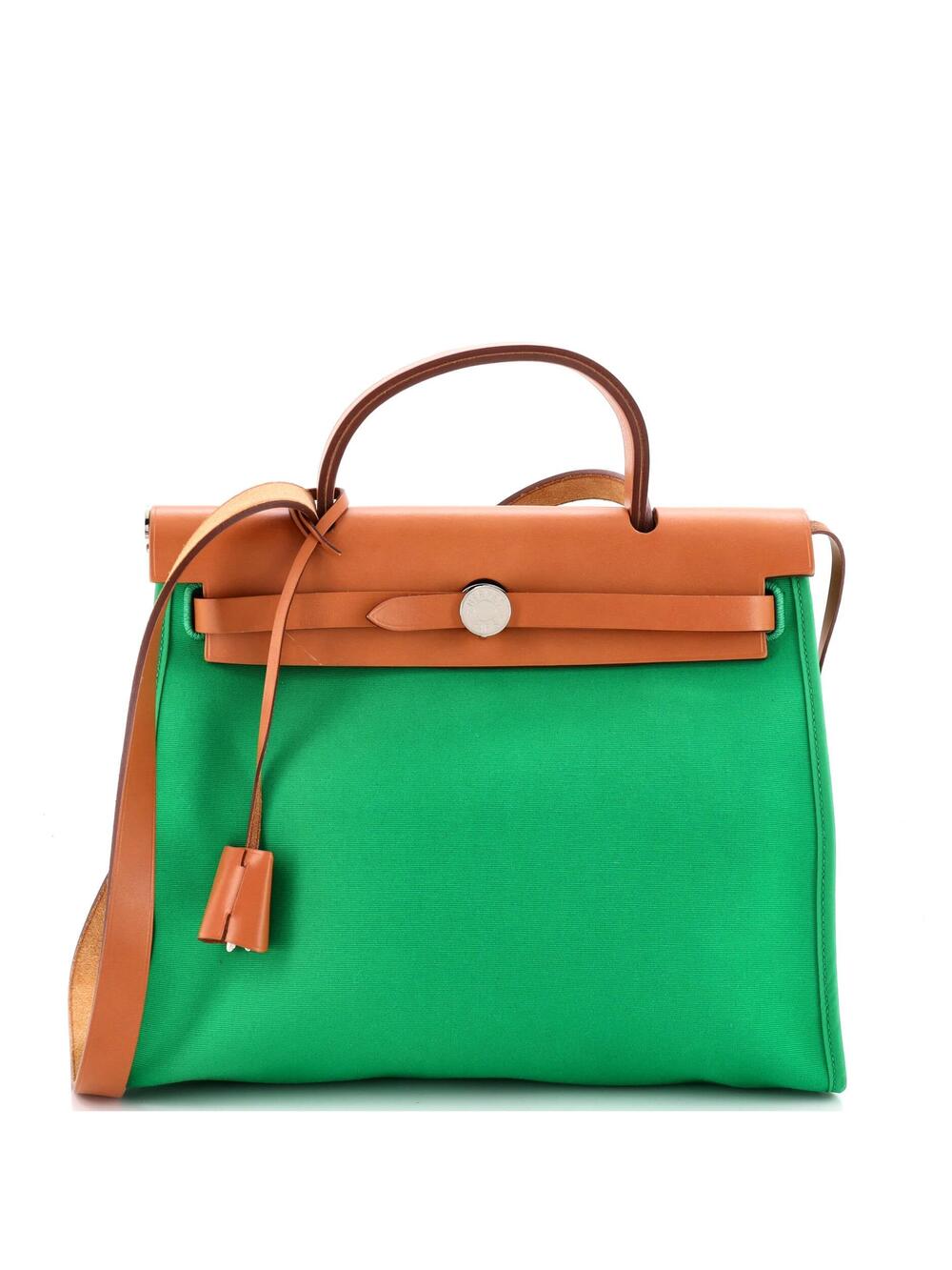 Hermes Herbag Zip Leather And Toile 31 #352242H24B